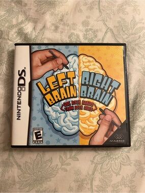 Nintendo DS Left Brain Right Brain Game - Blue & Yellow Cover Art